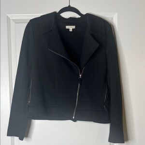 Max Studio Black Women's Jacket with Zipper Accents